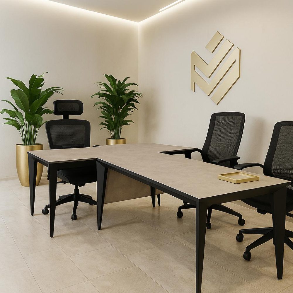 میز مدیریت چوبین نقش رضوان 1011 - Image 2